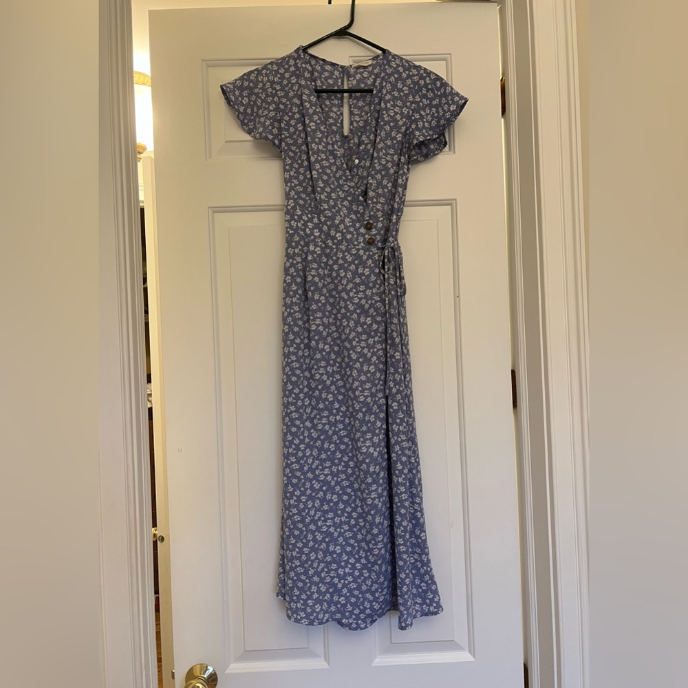 Blue and white floral dress. Size XS